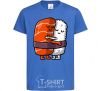 Kids T-shirt Sushi hugs royal-blue фото