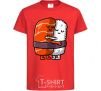 Kids T-shirt Sushi hugs red фото