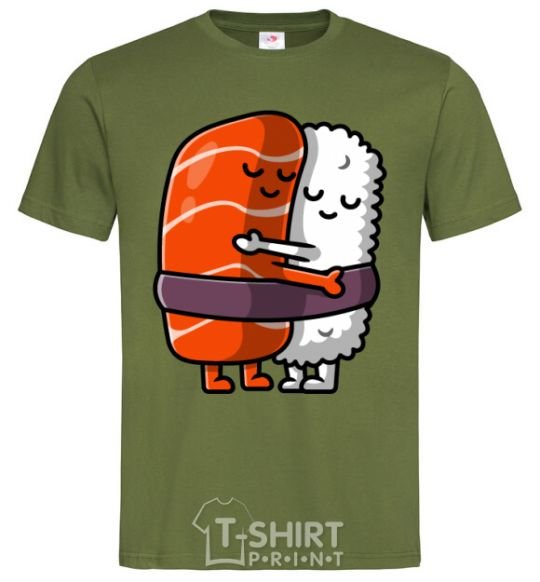 Men's T-Shirt Sushi hugs millennial-khaki фото