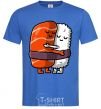 Men's T-Shirt Sushi hugs royal-blue фото