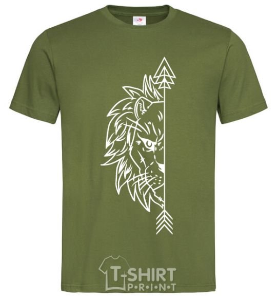 Men's T-Shirt The lion's paired millennial-khaki фото