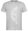 Men's T-Shirt The lion's paired grey фото