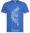 Men's T-Shirt The lion's paired royal-blue фото