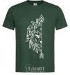 Men's T-Shirt The lion's paired bottle-green фото