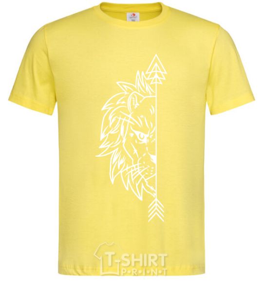 Men's T-Shirt The lion's paired cornsilk фото