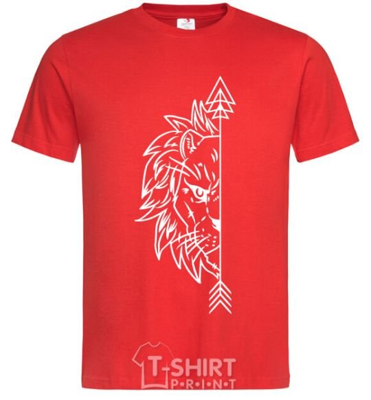 Men's T-Shirt The lion's paired red фото