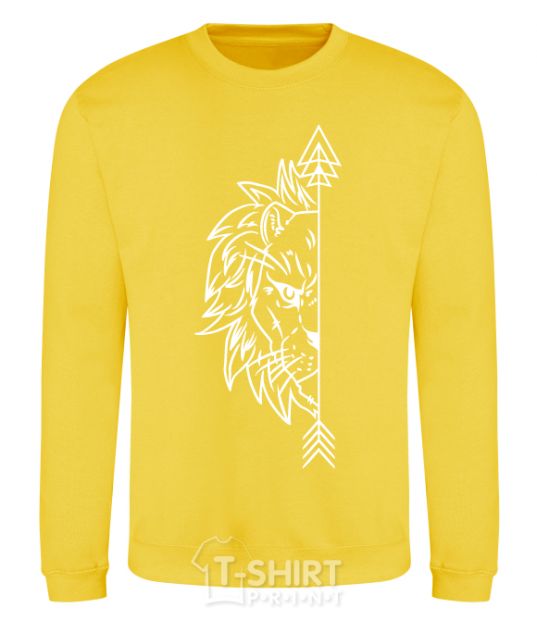 Sweatshirt The lion's paired yellow фото