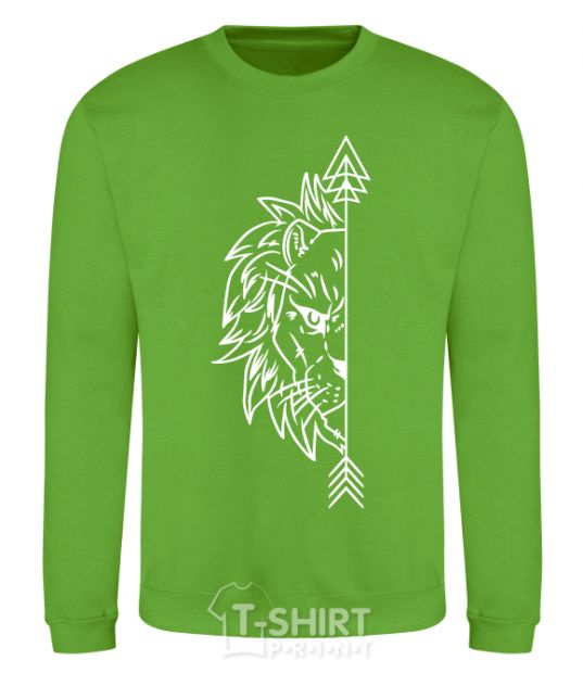 Sweatshirt The lion's paired orchid-green фото