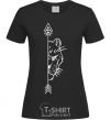 Women's T-shirt The lioness paired black фото