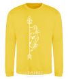 Sweatshirt The lioness paired yellow фото