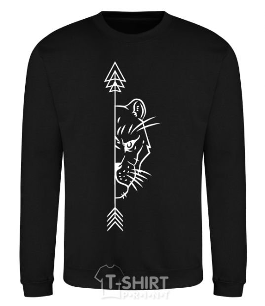 Sweatshirt The lioness paired black фото