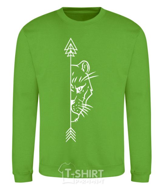Sweatshirt The lioness paired orchid-green фото