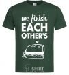 Men's T-Shirt Sandwich pair left bottle-green фото