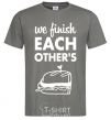 Men's T-Shirt Sandwich pair left dark-grey фото