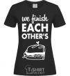 Women's T-shirt Sandwich pair left black фото