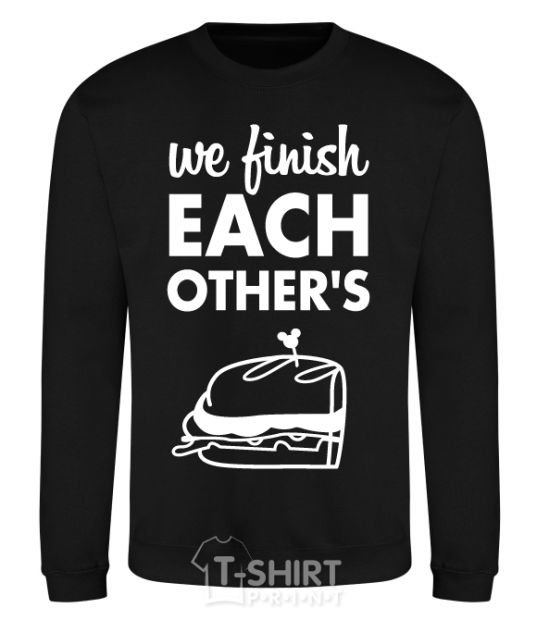 Sweatshirt Sandwich pair left black фото