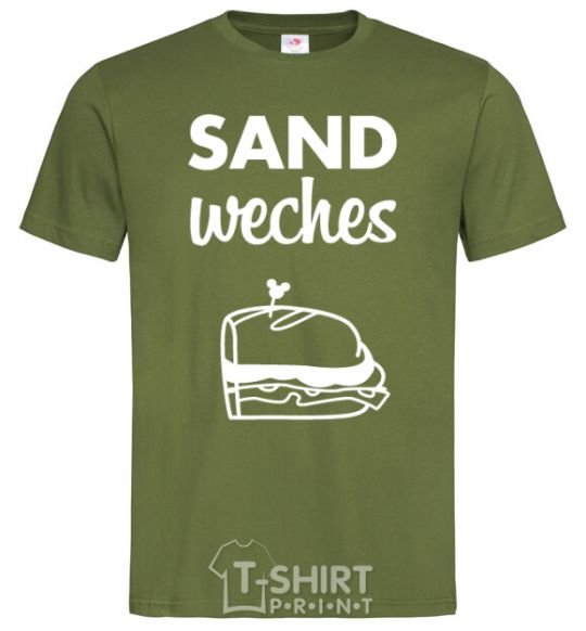 Men's T-Shirt Sandwich pair right millennial-khaki фото