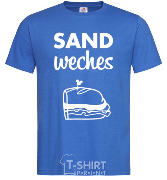 Men's T-Shirt Sandwich pair right royal-blue фото