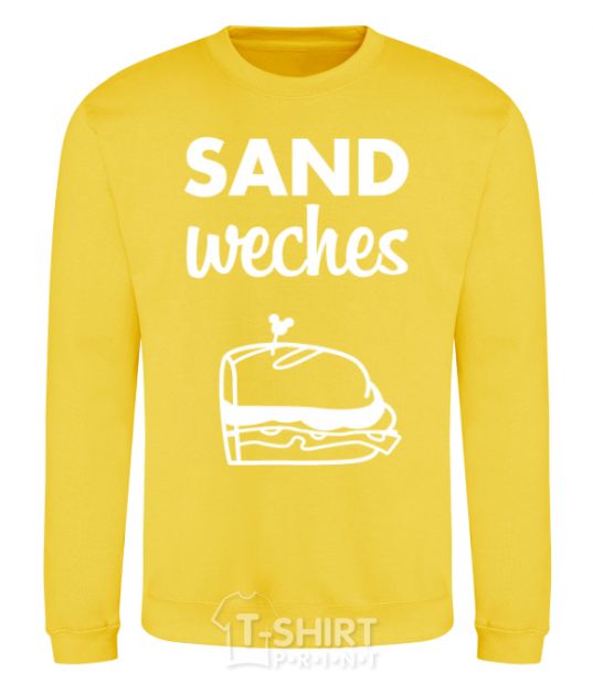 Sweatshirt Sandwich pair right yellow фото