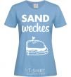 Women's T-shirt Sandwich pair right sky-blue фото