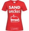 Women's T-shirt Sandwich pair right red фото