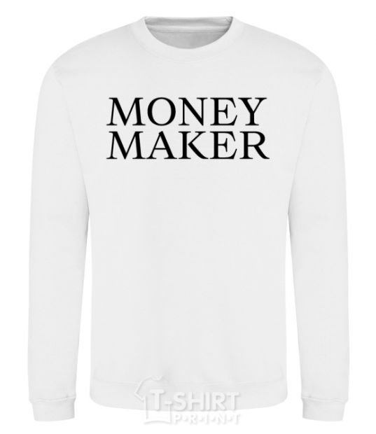 Свитшот Money maker Белый фото