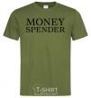 Мужская футболка Money spender Оливковый фото