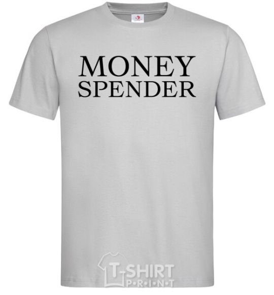 Мужская футболка Money spender Серый фото