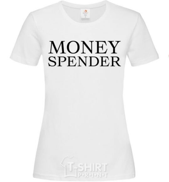 Женская футболка Money spender Белый фото