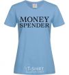 Женская футболка Money spender Голубой фото