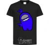 Kids T-shirt Among us blue black фото