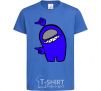 Kids T-shirt Among us blue royal-blue фото