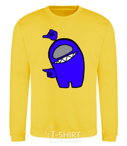 Sweatshirt Among us blue yellow фото