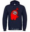 Men`s hoodie Among us red navy-blue фото