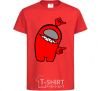 Kids T-shirt Among us red red фото