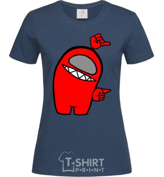 Women's T-shirt Among us red navy-blue фото