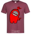 Men's T-Shirt Among us red burgundy фото