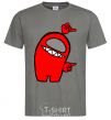 Men's T-Shirt Among us red dark-grey фото