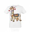 Men's T-Shirt Bright lama White фото