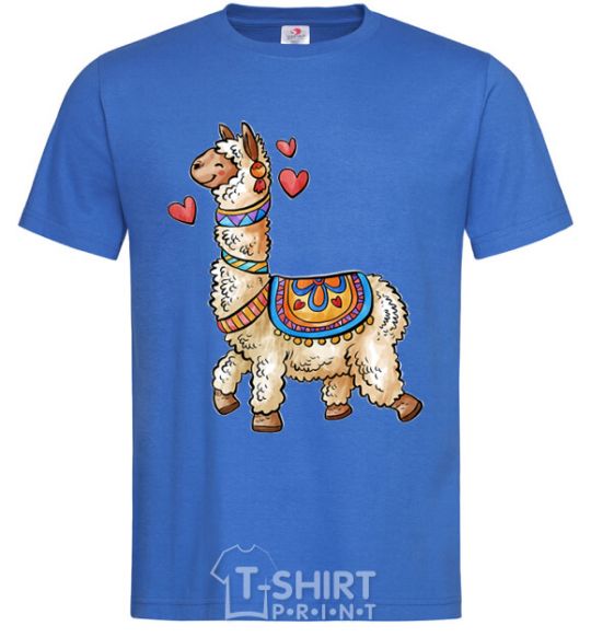 Men's T-Shirt Bright lama royal-blue фото