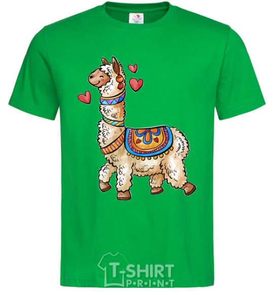 Men's T-Shirt Bright lama kelly-green фото