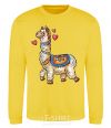 Sweatshirt Bright lama yellow фото