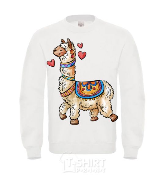 Sweatshirt Bright lama White фото