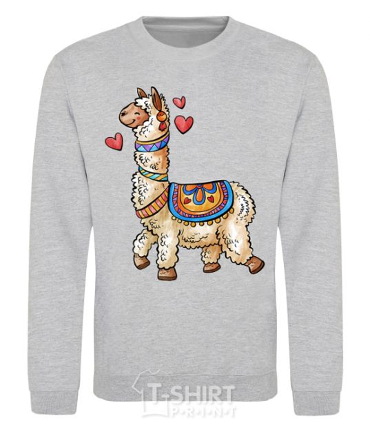 Sweatshirt Bright lama sport-grey фото