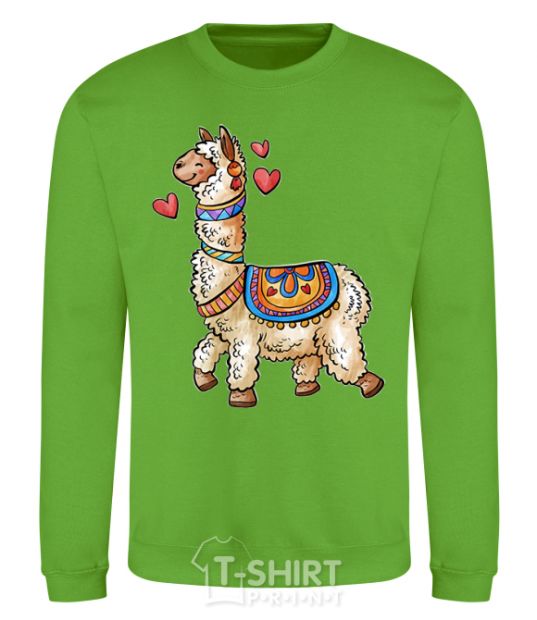 Sweatshirt Bright lama orchid-green фото