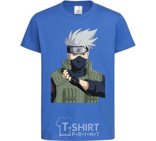 Kids T-shirt Kakashi royal-blue фото