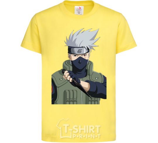 Kids T-shirt Kakashi cornsilk фото