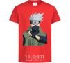 Kids T-shirt Kakashi red фото