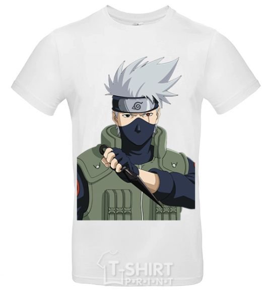 Мужская футболка Kakashi Белый фото