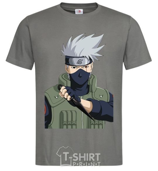 Men's T-Shirt Kakashi dark-grey фото